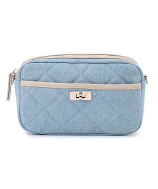 23区 【Oggi3月号掲載】デニム キルティング ショルダーバッグ スカイブルー系