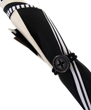 +RING レディース向け プラスリング 雨傘（長）60cm BLK T1146 黒