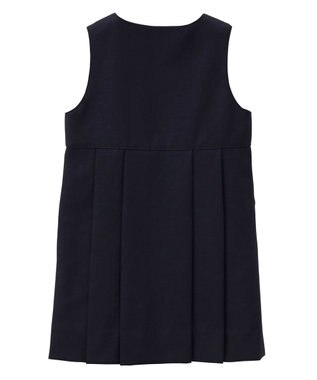 MIKI HOUSE HOT BISCUITS 【95-140cm】ウール素材のジャンパースカート 紺