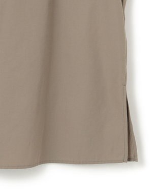 ICB 【洗える】 コットンナイロンタイプライター デザインブラウス フォーン系