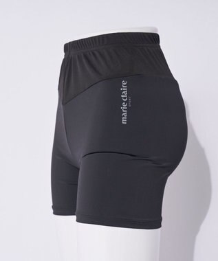 FILA GOLF／marie claire 【Marie claire sports】接触冷感ショート丈レギンス ブラック