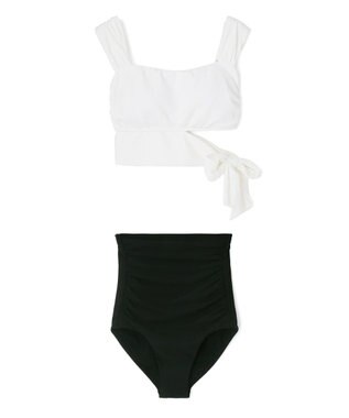 San-ai Resort（三愛水着楽園） 【SALE】【ナチュラルシェイプスイム　ライト】ノンワイヤービキニ　9M ホワイト×ブラック