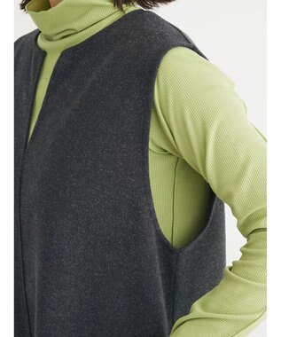 Green Parks 圧縮ポンチキーネックジャンスカ Dark Gray Mixture