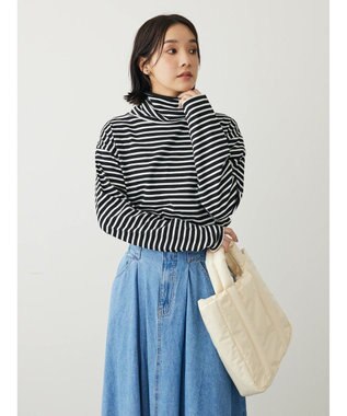 Green Parks タートルボーダーカットプルオーバー Black