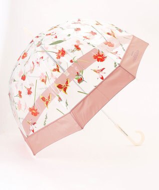 ANY SIS 【WEB・一部店舗限定】フラワープラスティック アンブレラ ピンク