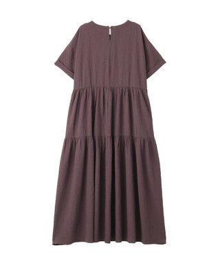 AMERICAN HOLIC 【先行予約】【WEB限定】サッカーティアードワンピース＜丈違い＞ Brown