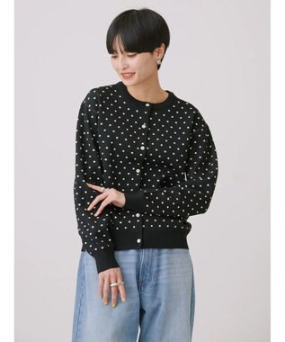 AMERICAN HOLIC エコカルットＤｏｔクルーネックカーディガン Dot