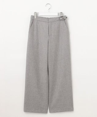 J.PRESS LADIES クラシカル ヘリンボーン セミワイド パンツ ライトグレー系