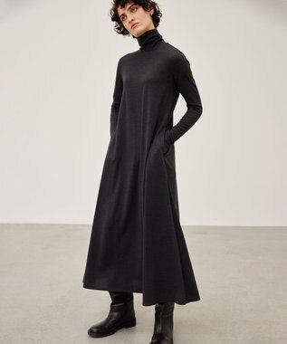 BEIGE， 【洗える】CALDANA / タートルネックロングドレス C.Gray