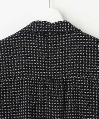 J.PRESS LADIES 【洗える】ポリエステルスエード変形ドットプリント ブラウス ネイビー系5