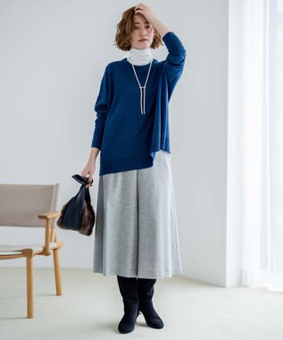 23区 フェイクファー2WAY ショルダー バッグ ダークブラウン系