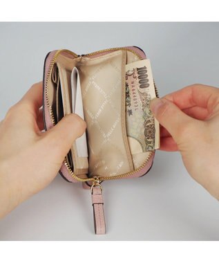 PELLE BORSA ラウンドファスナーミニ財布 Fine Goods フィーネグッズ 5453 ペールピンク