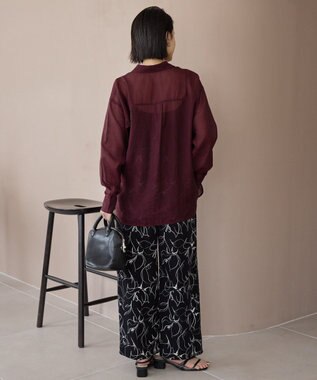 AMERICAN HOLIC ラスターシアーシャツ Charcoal Gray