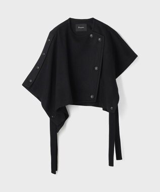 GRACE CONTINENTAL ライトビーバーポンチョ ブラック