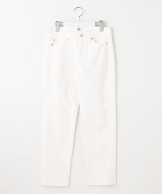 J.PRESS LADIES 【洗える】BASIC STRETCH DENIM ストレート パンツ ホワイト系