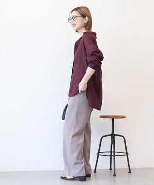 AMERICAN HOLIC ラスターシアーシャツ Charcoal Gray