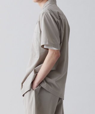 UNFILO MENS FINE MOVE オープンカラーシャツ [23年春夏商品] ベージュ