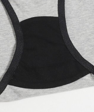 WEGO 【ハーフトップ＆ショーツセット】Liliane　Ciel　クロスロゴ グレー