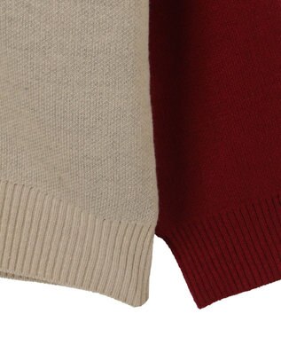 WEGO ラグランジャガードグラフィックプルオーバー ワイン