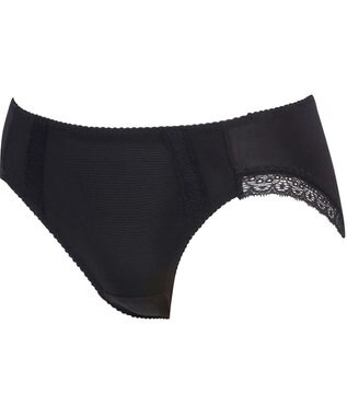 Wing ショーツ　【マッチミーブラ　ノンワイヤー】　KB2076とペア　やさしいフィット感　はきこみ丈あさめ　ウイング／ワコール　KF2876 ブラック