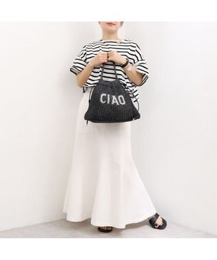UNBILLION カシュカシュ cachecache / メッセージラメニット2wayバッグ ブラック