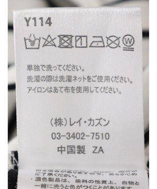 Green Parks ・ＲＡＹ　ＣＡＳＳＩＮ　フラワーサガラ刺繍Ｔシャツ Border