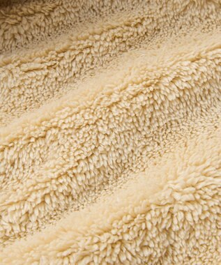 MIKI HOUSE HOT BISCUITS 【70-100cm】 裏ボアフリース 総柄ジャンプスーツ 紺