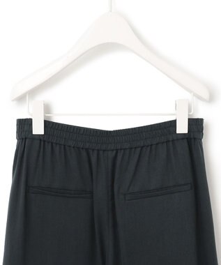 ICB 【洗える】 フィブリルツイル タックパンツ ブラック系