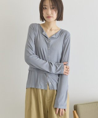 AMERICAN HOLIC 【2点セット】カーディガン+タンクトップ Gray