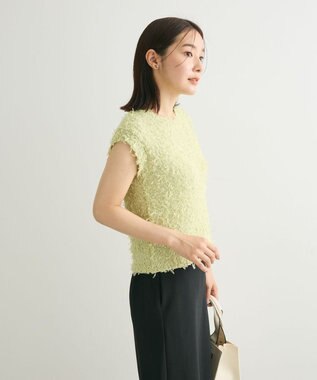 Green Parks ・ｓｗｉｎｇ　ｂｙ　チュールヤーンプルオーバー Light Yellow