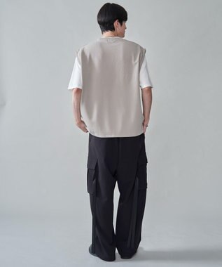 WEGO 【２点セット/ベスト×Tシャツ】アンサンブルベスト（SS） ライトベージュ