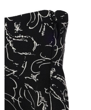 earth music&ecology 切替フラワースカート Black