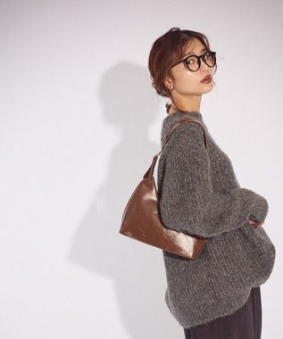 Green Parks ブークレＭＩＸニットチュニック Ivory