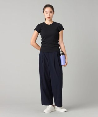 Chacott ソフトリブTシャツ ブラック