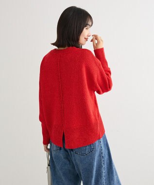 Green Parks こなれ主役ニットプルオーバー Red