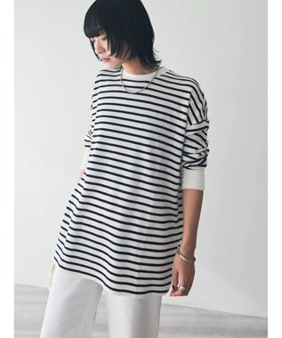 Green Parks ワッフルプルオーバー Border