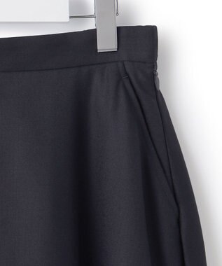 23区 【セットアップ対応】TWサキソニー フレア スカート ネイビー系