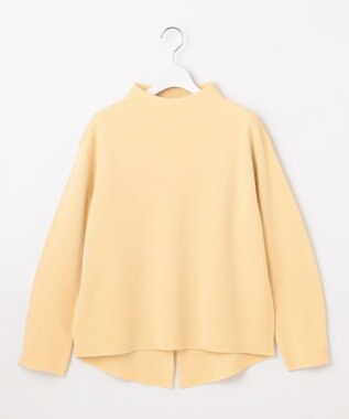 自由区 【セットアップ対応・洗える】ウールミラノボトルネック ニット クリーム