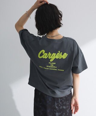 Green Parks さがら刺繍Ｔシャツ Charcoal Gray