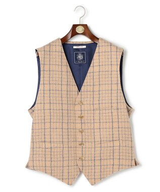 J.PRESS MEN 【J.PRESS ORIGINALS】Boil Random Window Pen Over Odd Vest / Japan Made ベージュ系4