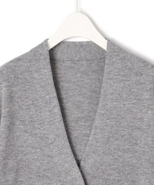 ICB 【洗える】 ジュエルニットカーディガン ライトグレー系