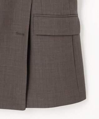 ANY SIS ウーステッドエステル テーラード ジャケット モカグレー