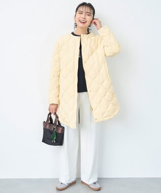 UNFILO ハイストレッチ ロゴスウェット ネイビー×グレージュロゴ