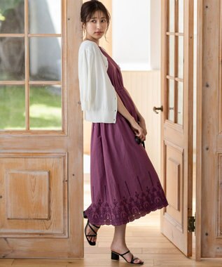 ANY SIS 【UVケア】ハーフスリーブ2WAY カーディガン オフホワイト