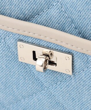 23区 【Oggi3月号掲載】デニム キルティング ショルダーバッグ スカイブルー系