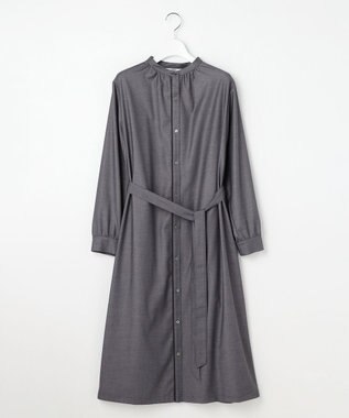 J.PRESS LADIES S ギャバストレッチ ワンピース グレー系