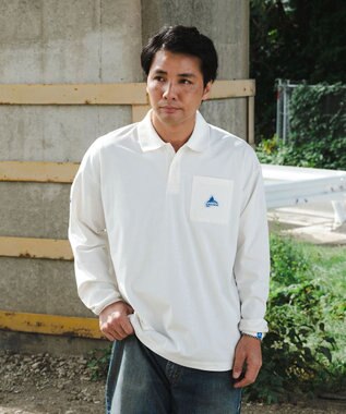 SHARE PARK MENS 【UVケア・吸水速乾・ストレッチ・軽量 】エンブレムポロTシャツ（L・XLサイズ）