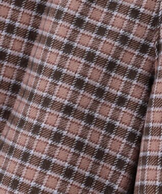 ANY KIDS チェック柄 ショートパンツ ブラウン×チェック