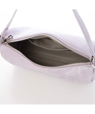 UNBILLION カシュカシュ cachecache / シルクサテン風合皮筒形ショルダー ラベンダー