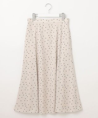 23区 【洗える】バックサテンアムンゼンレユールダイヤプリント スカート ベージュ系